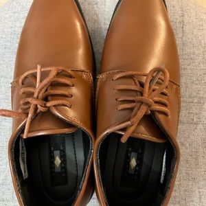 Joseph Abboud 13M Boys Youth Oxford Dress Shoe Brown